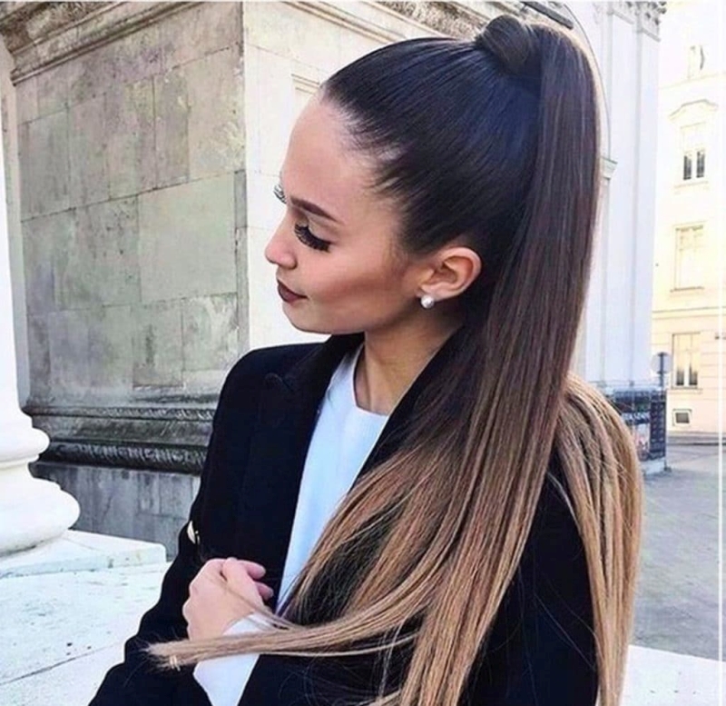 прическа женский хвост