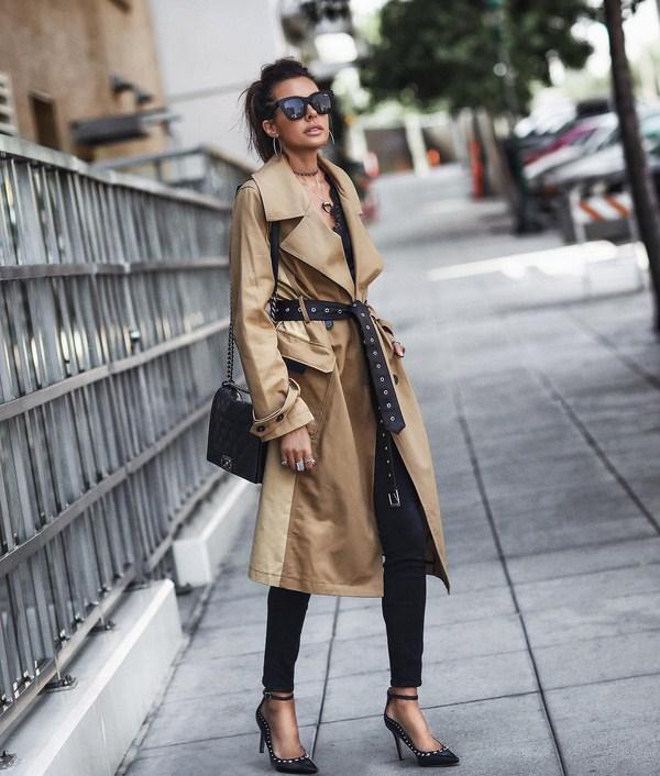 Красивый тренч