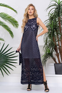 Літня Сукня Льон Органза 20091 Синя