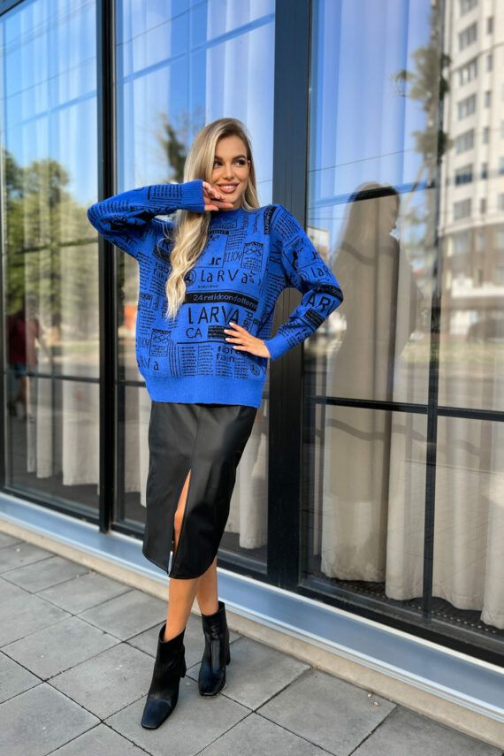 Светр В'язка "City Pulse" 22064 Електрик