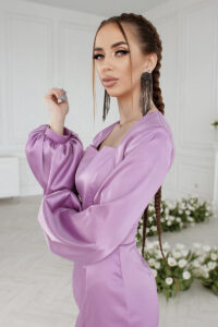 Коктейльна Сукня "Витончений Вечір" 23018 Лавандова