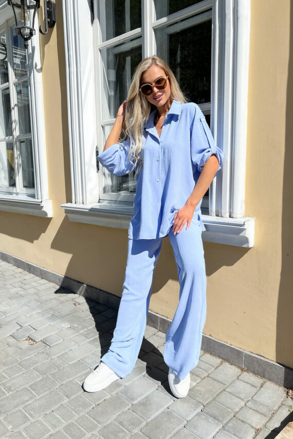 Костюм "Summer Suit Elegance" 22029 Блакитний