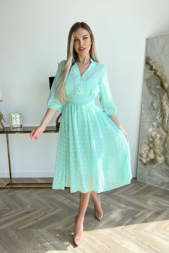 Коктейльна Сукня "Elegant Charm" 22024 М'ятна
