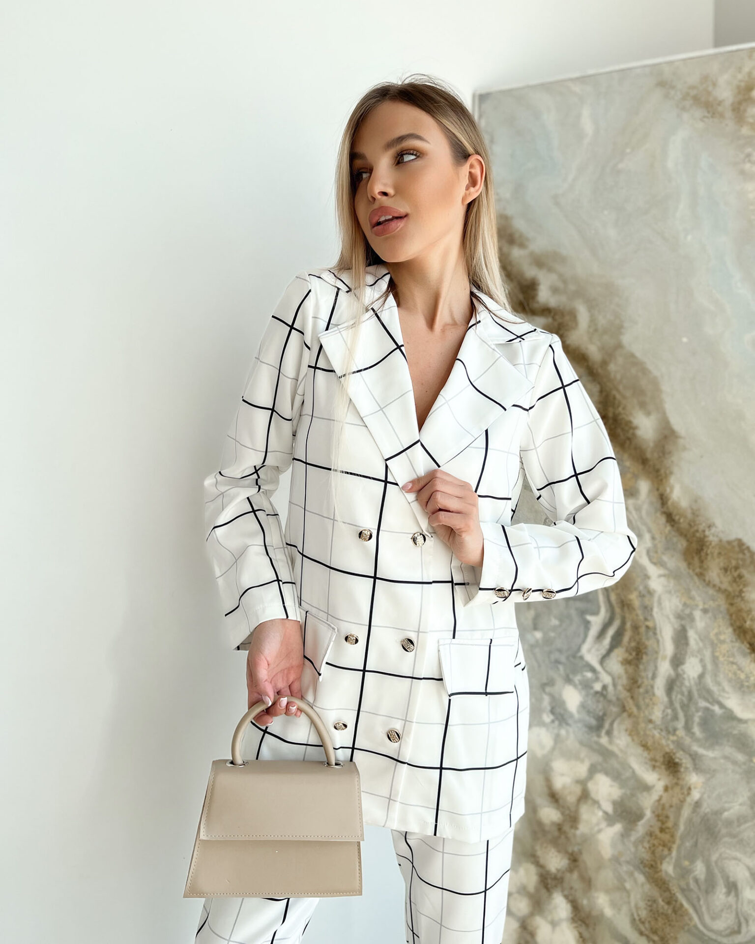 Костюм Urban Suit Chic 21044 Молочний